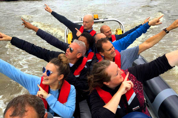 Team Abellio on rib charter